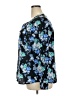 Croft & Barrow 100% Polyester Floral Blue Long Sleeve Blouse Size XXL - photo 5