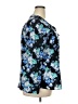 Croft & Barrow 100% Polyester Floral Blue Long Sleeve Blouse Size XXL - photo 4