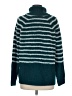 Elle Stripes Teal Turtleneck Sweater Size M - photo 2