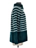 Elle Stripes Teal Turtleneck Sweater Size M - photo 4