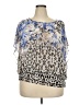 JM Collection 100% Polyester Blue Sleeveless Blouse Size XXL - photo 1