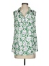 CAbi Tropical Green Sleeveless Blouse Size S - photo 1