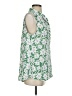 CAbi Tropical Green Sleeveless Blouse Size S - photo 4
