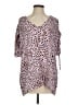 CAbi 100% Polyester Animal Print Pink 3/4 Sleeve Blouse Size S - photo 1