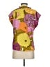 THML 100% Polyester Print Pink Short Sleeve Blouse Size S - photo 2