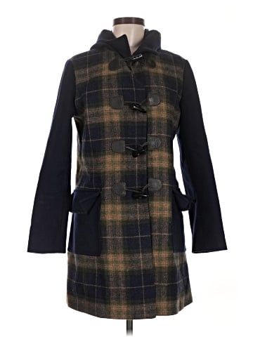 Brooks Brothers Red Fleece Wool Coat