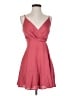 Express 100% Polyester Solid Pink Cocktail Dress Size XS - photo 1