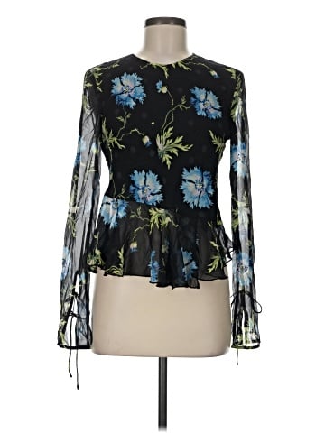 Topshop Long Sleeve Blouse (view 1)