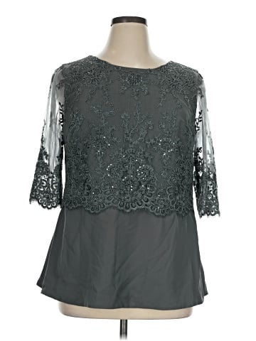 JJ's House 3/4 Sleeve Blouse (view 1)