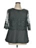 JJ's House 100% Polyester Gray 3/4 Sleeve Blouse Size XL - photo 1
