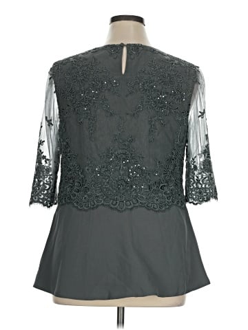 JJ's House 3/4 Sleeve Blouse (view 2)