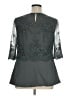 JJ's House 100% Polyester Gray 3/4 Sleeve Blouse Size XL - photo 2
