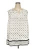 Talbots 100% Polyester Ivory Sleeveless Blouse Size 2X - photo 1