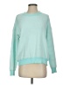 Unbranded 100% Polyester Chevron-herringbone Teal Green Pullover Sweater Size S - photo 1