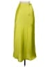 Ann Taylor LOFT 100% Polyester Solid Green Casual Skirt Size XXS - photo 2