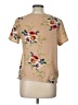 Unbranded Floral Tan Short Sleeve T-Shirt Size L - photo 2