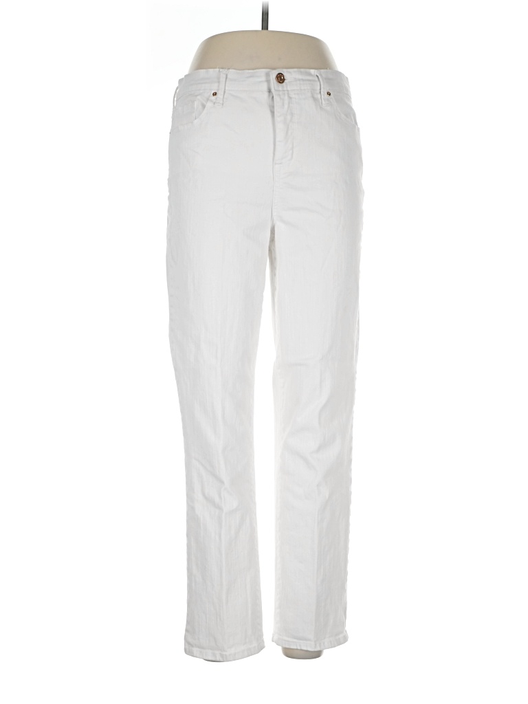 Pre-owned Ella Moss Jeans In Ivory