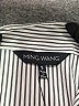 MING WANG Stripes Silver 3/4 Sleeve Button-Down Shirt Size S - photo 7