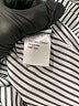 MING WANG Stripes Silver 3/4 Sleeve Button-Down Shirt Size S - photo 8
