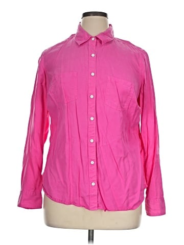 Crown & Ivy Long Sleeve Button-Down Shirt (view 1)