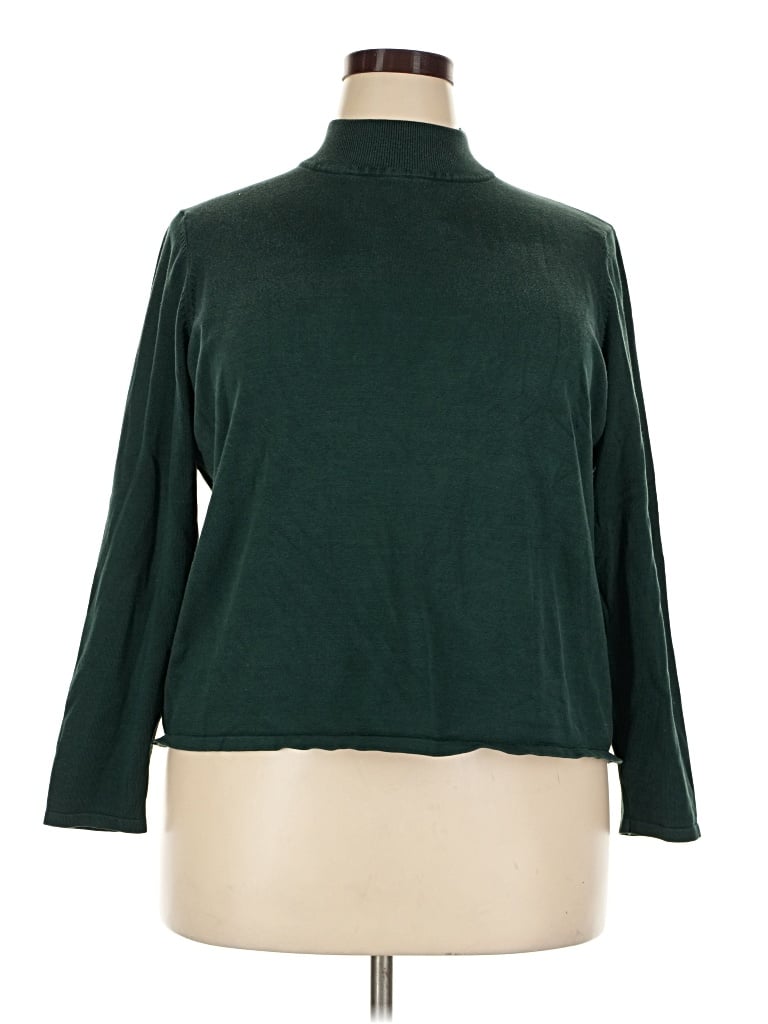 Pre-owned Pendleton Silk Pullover Sweater In Green