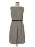 Ann Taylor Houndstooth Gray Casual Dress Size 8 - photo 1