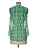 CAbi 100% Polyester Green Sleeveless Blouse Size M - photo 2