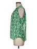 CAbi 100% Polyester Green Sleeveless Blouse Size M - photo 5