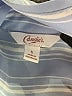 Candie's 100% Polyester Stripes Blue Long Sleeve Blouse Size S - photo 7