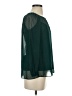 Point Sur 100% Polyester Teal Long Sleeve Blouse Size XXS - photo 4