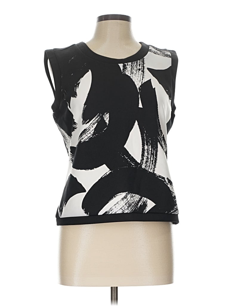 Pre-owned Worthington Sleeveless Blouse In Black