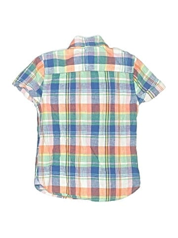 Mini Boden Short Sleeve Button-Down Shirt (view 2)