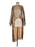 Shein 100% Polyester Metallic Tan Cocktail Dress Size 2 - photo 1