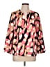 J.Crew 100% Polyester Pink 3/4 Sleeve Blouse Size L - photo 1