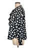 J.Crew 100% Polyester Polka Dots Black Long Sleeve Blouse Size L - photo 5