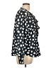 J.Crew 100% Polyester Polka Dots Black Long Sleeve Blouse Size L - photo 4