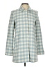 ASOS Checkered-gingham Blue Coat Size 0 - photo 1