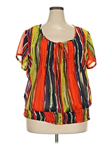 Ashley Stewart Short Sleeve Blouse (view 1)