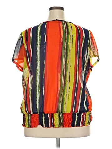 Ashley Stewart Short Sleeve Blouse (view 2)