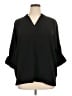 PREMISE Black 3/4 Sleeve Blouse Size XL - photo 1