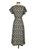Uniqlo 100% Polyester Print Black Casual Dress Size XXS - photo 2