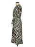 Uniqlo 100% Polyester Print Black Casual Dress Size XXS - photo 5