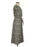 Uniqlo 100% Polyester Print Black Casual Dress Size XXS - photo 4