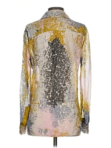 Diane von Furstenberg Long Sleeve Silk Top (view 2)