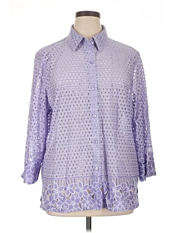 Alfred Dunner 3/4 Sleeve Button-Down Shirt (view 1)