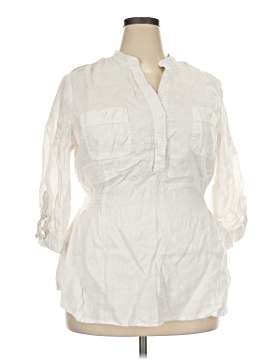 Grace Elements 3/4 Sleeve Button Down Shirt