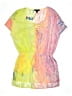 Atmosphere 100% Polyester Tie-dye Yellow Swimsuit Cover Up Size M - photo 1