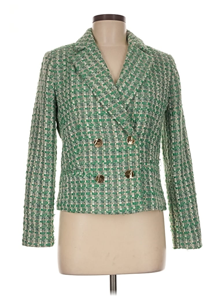 Pre-owned Primark Blazer Jacket In Green
