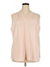 Calvin Klein Tan Sleeveless Blouse Size 1X - photo 1