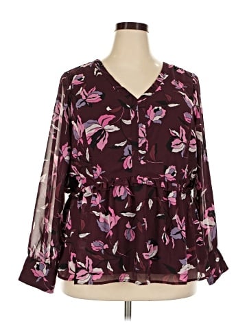 Lane Bryant Long Sleeve Blouse (view 1)